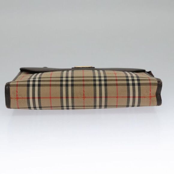 Burberry Nova Check Beige Canvas Clutch Bag (Pre-Owned) - Picture 5 of 16